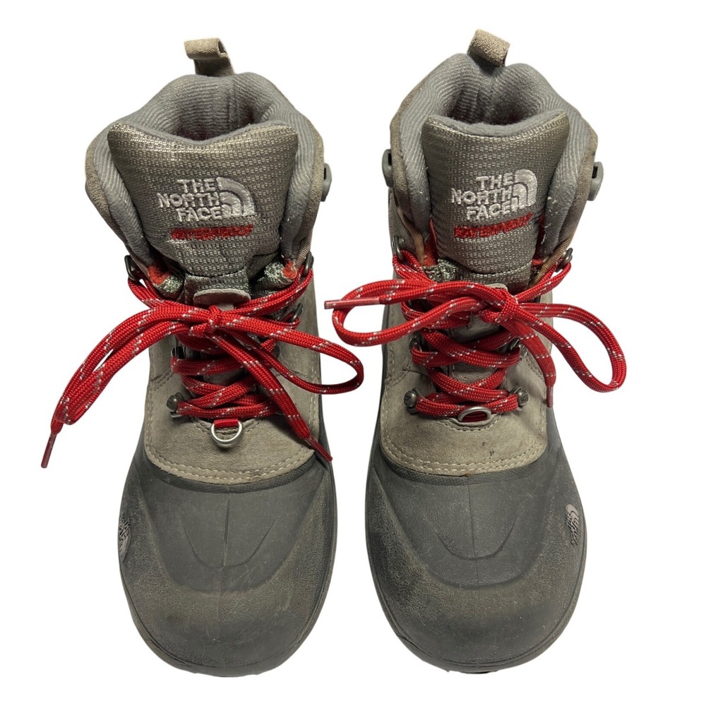 The North Face Chilkat Lace II Boots Boys Size 4 Gray‎ Brown Winter - Picture 5 of 11